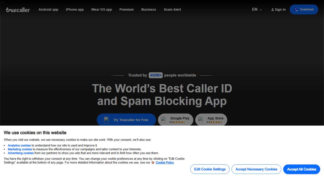 Truecaller – Identify Unknown Callers & Block Spam Calls